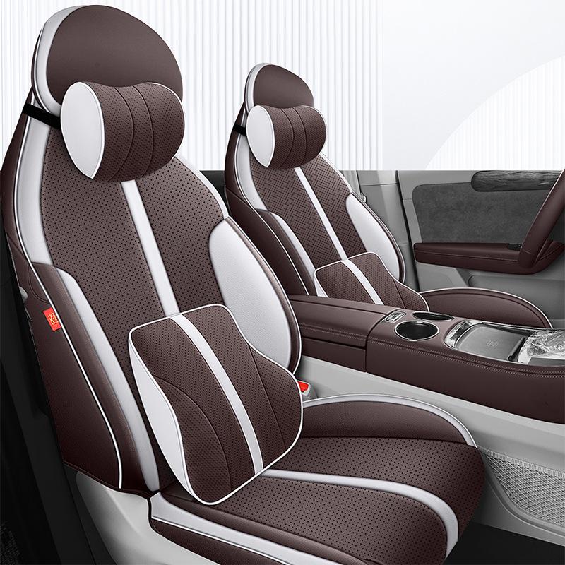 Leapmotor C11 All-Season Leather Car Seat Cover - Universal Full Coverage Cushion.