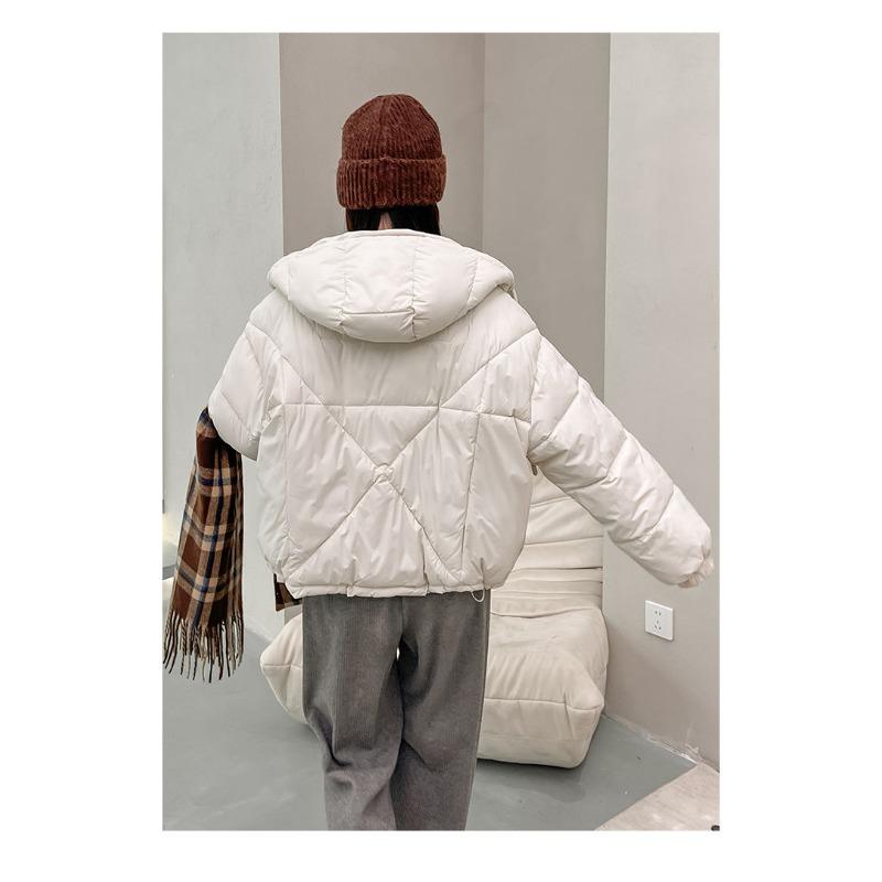 Korean Style Winter Short Padded Coat Women Loose Thickened Trendy Jacket