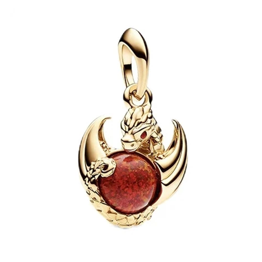 Новые бусины Fine Shield Серия Dragon Cool Шармы Подходят к Оригинальному Браслету Diy Женские Украшения Подарок Подвеска-Молоток Аксессуары