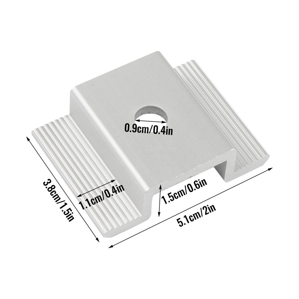 20/50 шт. Регулируемые средние прижимы для солнечных панелей, Монтажный кронштейн для солнечных панелей, Зажим, Аксессуары для солнечной системы, Легко установить