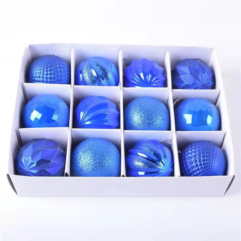 Одна коробка пластиковые шарики в форме шара Рождественская елка Подвеска Рождественское украшение Шар диаметром 6 см