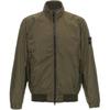 SS25 Badge Stand Collar Zip Long Sleeve Pilot Jacket Men Jackets Olive K1S1541000-37S0A23-V0054