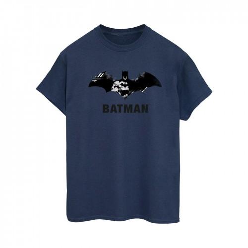 DC Comics Womens/Ladies Batman Black Stare Logo Cotton Boyfriend T-Shirt