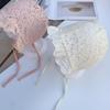 Flower Lace Baby Cap Lace Princess Hat with Large Brim Cute Lace Baby Princess Hat