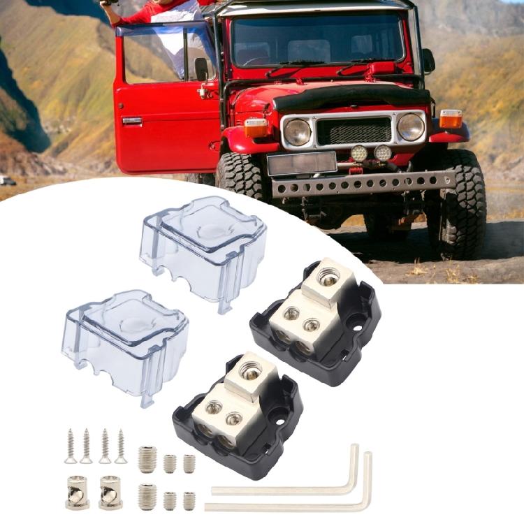 Electrical Wire Connector Box Circuit Safe Power Splitter, 1 Input 2 Output, with Self Tapping Screws & Hexagonal Keys