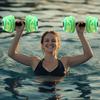 Aquatic Dumbbells EVA Foam Water Weights Pool Resistance Exercise Barbells for Aerobics Fitness Training Weight Loss Muscle Toning