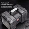Bright Double Head Handheld LED Spotlight Flashlight Searchlight Waterproof Rechargeable Floodlight LED Work Light Outdoor Hiking Camping Lantern