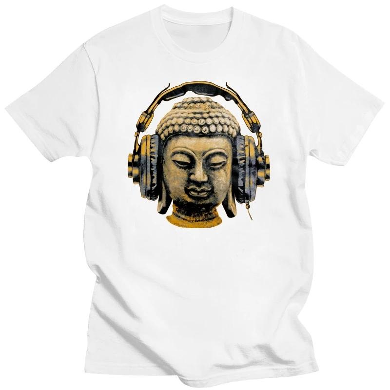 Dj Buddha Наушники Музыкальный Клуб Мужская Футболка Техно Хип-Хоп Футболка Повседневная Уличная Одежда Мужская Футболка Рок Унисекс Футболка Мода - Мужская...