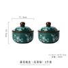 Vine flower stew cup Ceramic crock pot soup stew cup Household high-value steaming cup Water-proof stew with lid Steamed egg soup cup Stew pot