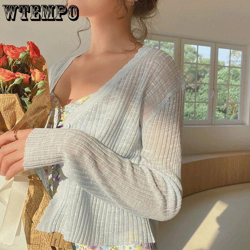 Shrugs Women Candy Color Sweet All-match Cape Elegant Long Sleeve Bolero Sun Shading Cardigan Cropped Shawls Chic Outwear