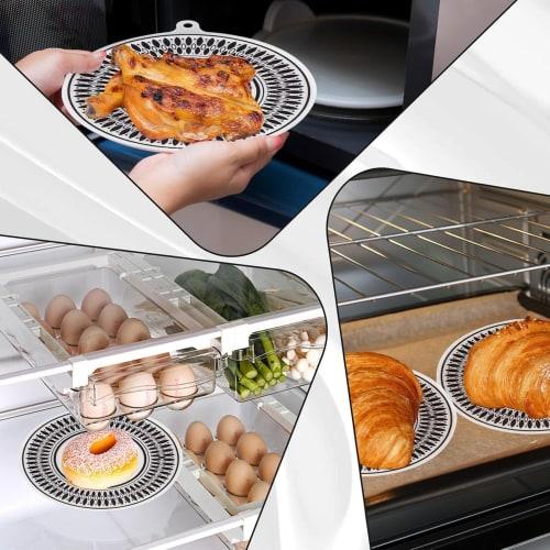 Коврик для индукционной плиты SensaBliss, набор из 2 штук, нескользящий, устойчивый к пятнам, устойчивый к царапинам, предотвращает пригорание, подставка, коврик для выпечки, крышка для плиты, совместимый