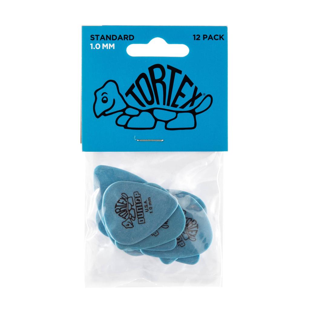 Guitar Picks, Jim Dunlop, Tortex Standard 1.0mm, Player's Pack 12-Pack