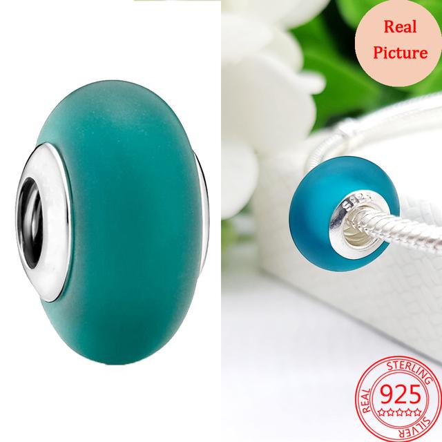 Красочные бусины из муранского стекла, волнистые стеклянные бусины, подвески, подходят для брендового браслета, женские ювелирные изделия из стерлингового серебра 925 пробы