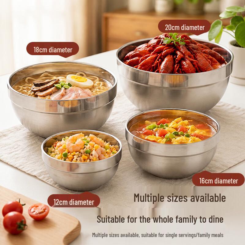 maxcook Миска для лапши из нержавеющей стали 304