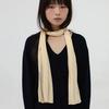 soft tencel long scarf - butter cream