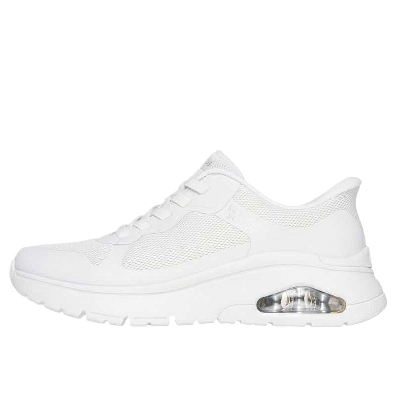 Skechers Uno Flex - Авориновый Сетчатый Удобные Универсальные Модные Простые Низкие Повседневные Кроссовки Женские Белый 177795-WHT