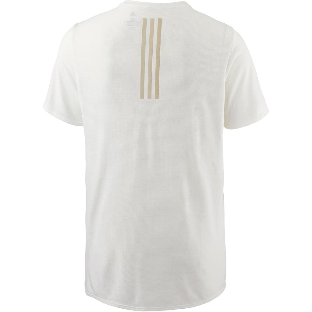 Adidas T Shirts Men's White Crew Neck Moderate Straight Fit CZ0299