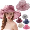 Women's Fashion Organza Church Fascinator Bridal Tea Party Wedding Hat