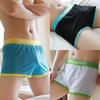Men's Summer Breathable Mesh Underwear Men's Ice Silk Four Corner Loose Shorts