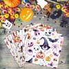 Halloween Decoration Handmade Packaging Double Offset Paper Horror Pumpkin Leaves Party Atmosphere Party Supplies