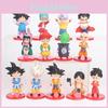 Милые ПВХ Фигурки Dragon Ball Goku и Chi-chi из детства Украшение для Автомобиля