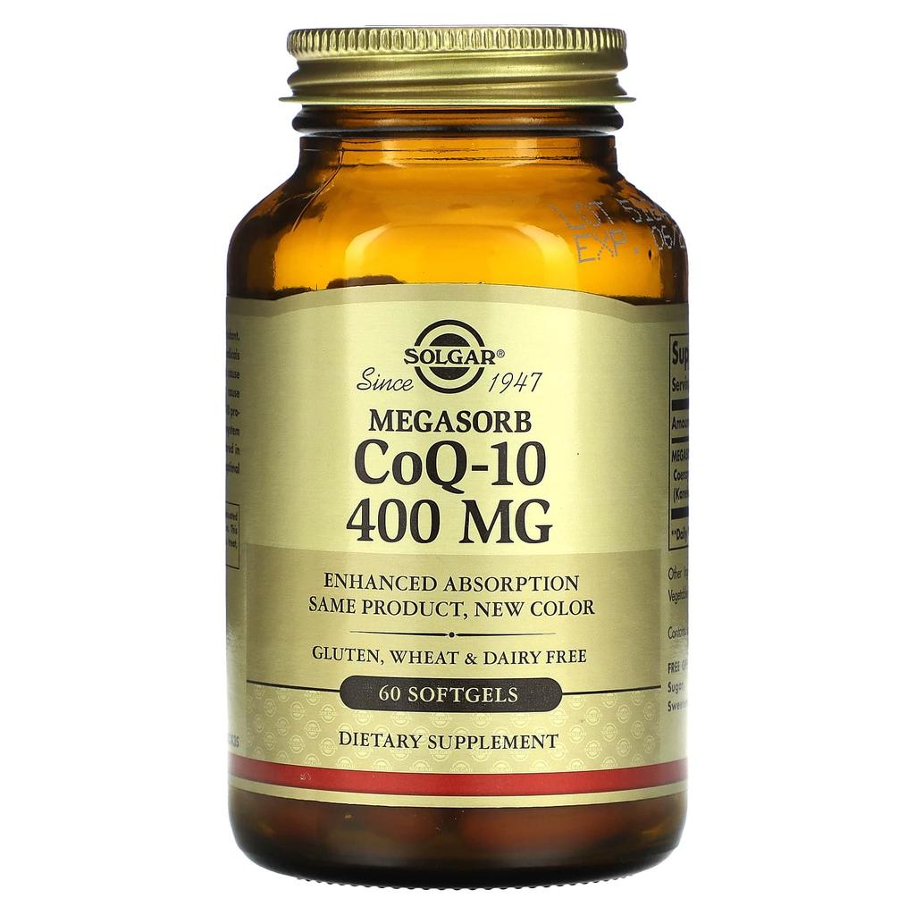 Solgar Megasorb CoQ-10, 400 Mg, 60 Softgels