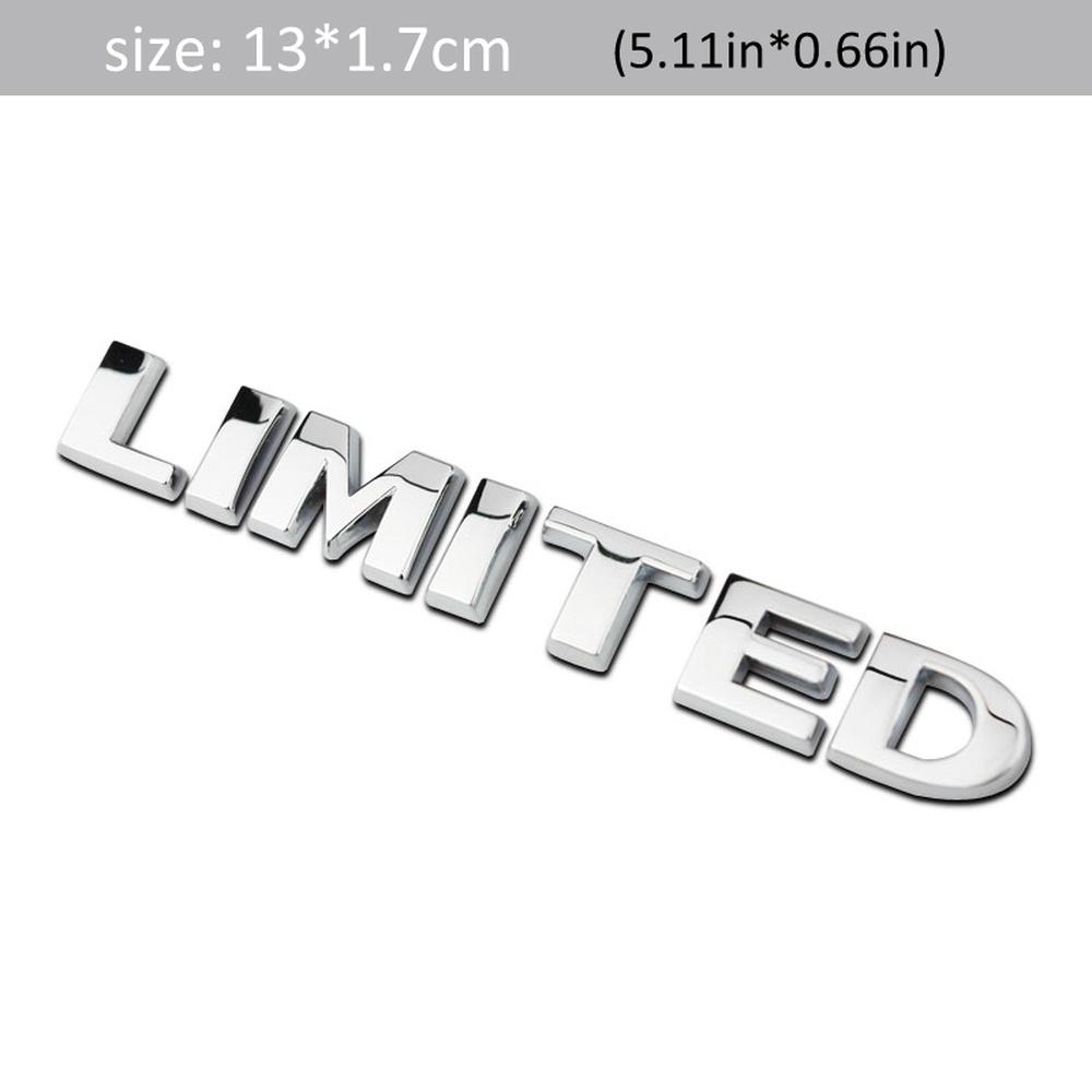 DSYCAR 1Pcs 3D Metal LIMITED Car Side Fender Rear Trunk Emblem Badge Sticker Decals for JEEP Wrangler Compass Commander Cherokee az1