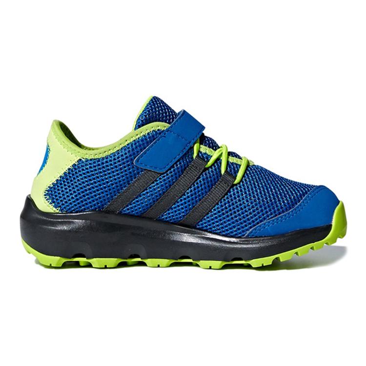 adidas Terrex CC Voyager Cf K Сетчатые нескользящие повседневные кроссовки Сине-зеленые Черные Детские CM7683