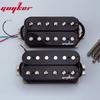 Guyker Электрогитарные звукосниматели Humbucker Двойная катушка Бриджевый звукосниматель для гитары Комплект звукоснимателей для грифа - Черный