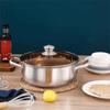 Glass Lid Soup Pot Thickened Milk Pot Multi-functional Hot Pot  Kitchen Cookware