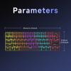AJAZZ NK61 Проводная игровая механическая клавиатура 60% RGB - Сменные 61 клавиша Красный переключатель Мини-клавиатура для игрового ПК