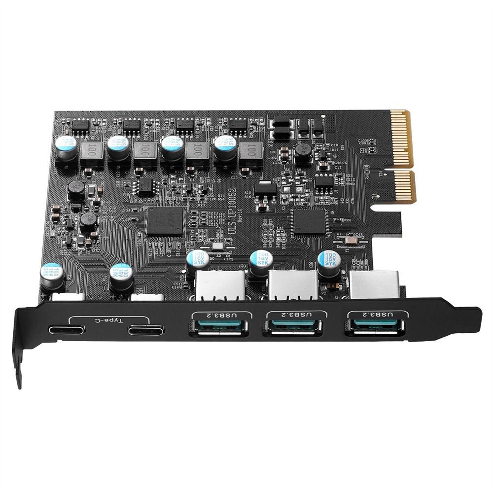 PCIe to USB 3.2 Gen 2 Expansion Card 10 Gbps 3 Type A & 2 Type C Ports