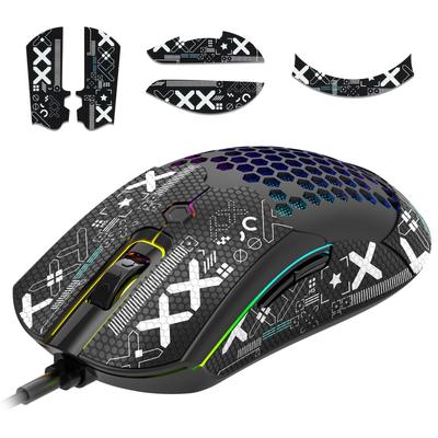 Новое поступление Хват для мыши Игровая мышь PRO 65 г Легкая мышь Технология ОБНОВЛЕНИЯ RGB-подсветка Проводная Программируемый драйвер 12000 DPI 7 клавиш 6 уровней
