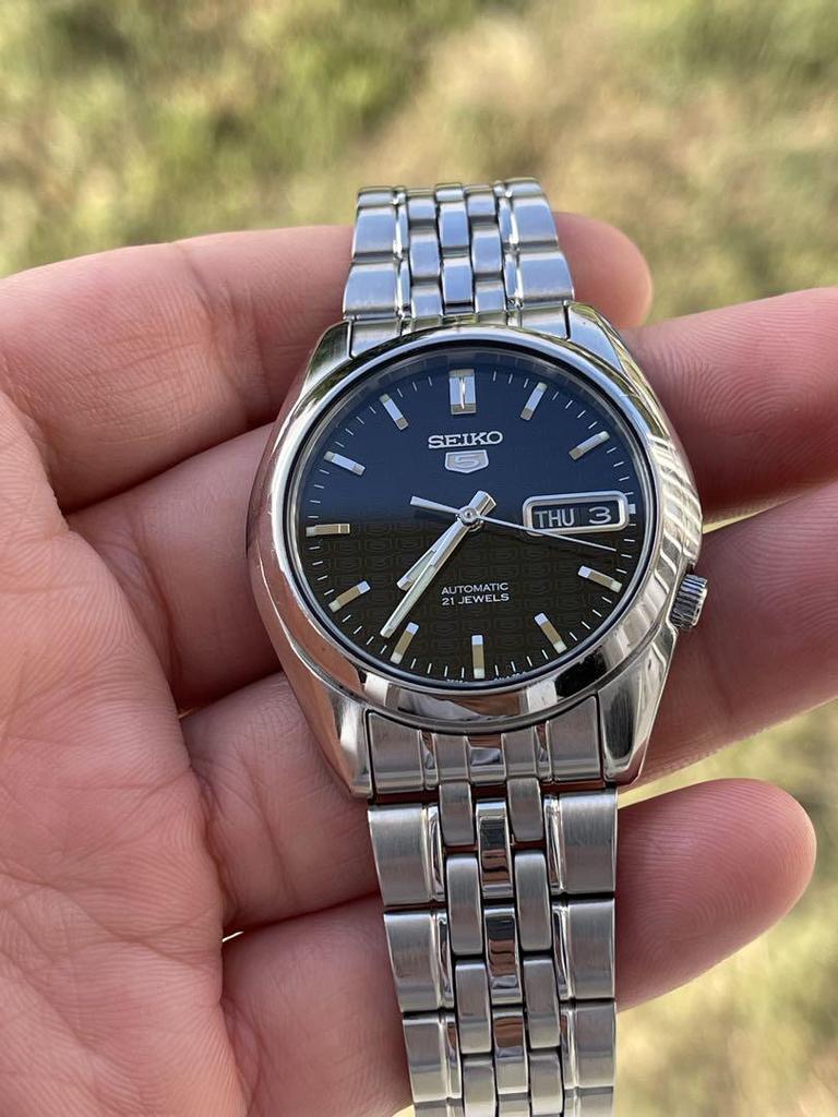 [Б/У] SEIKO Автоматические часы Черный циферблат