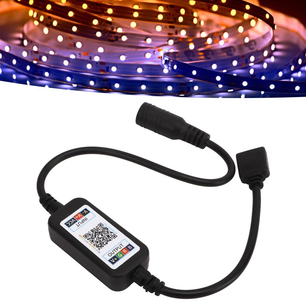 2 Pcs Mini LED Controller Bluetooth RGB Music Controller USB 5V DC 5?24V 4 Pin LED Control For 5050 LED Strip Lights