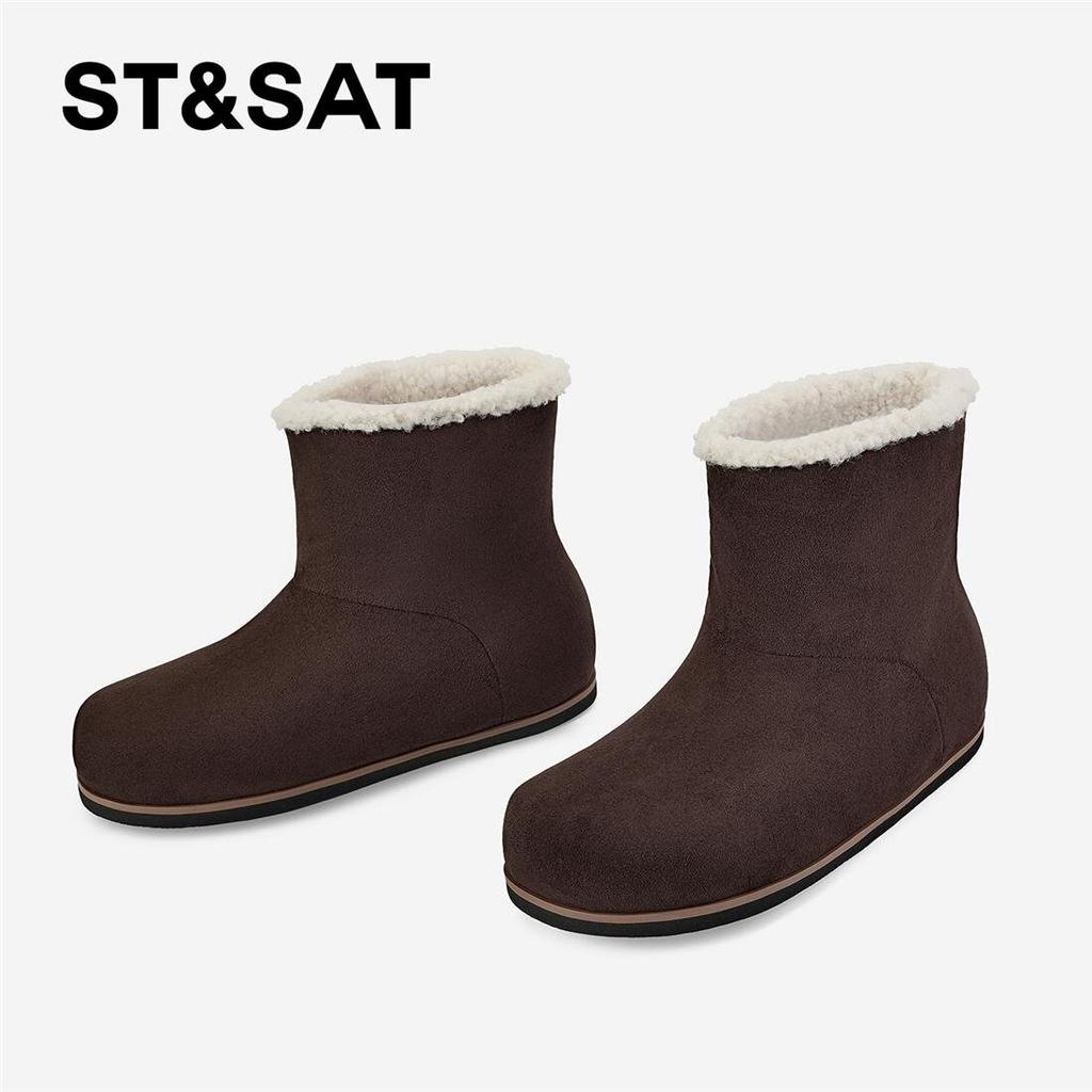 St&Sat/Saturday 2025 New Fashionable and Comfortable Casual Snow Boots with Winter Plush and Thick Warmth
