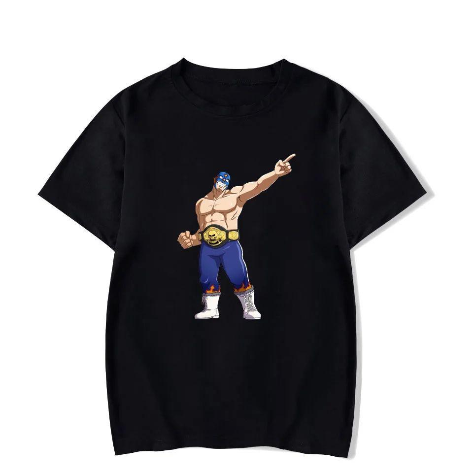 Mexican Wrestling Themed Card Game Bingo Hip Hop Cool Fashion Street Wear Trend Summer Unisex Unisex Universal Shortsleeved Tshirt