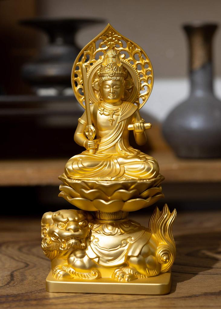 Статуя Будды Манджушри Бодхисаттва 15 см Буддист Хидеун Макита Оригинальная модель в год зодиака хранитель главный образ Зодиак Такаока