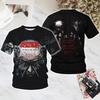 Rock Kreator 3D Printed T-shirt Men's Hip-hop Fashion Short Sleeved Top Personalized Street Casual Comfortable Round Neck Clothing