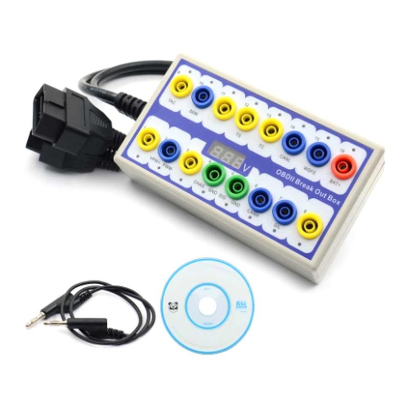 Автомобильный детектор протоколов OBD2, тестовая коробка для диагностики OBD CAN