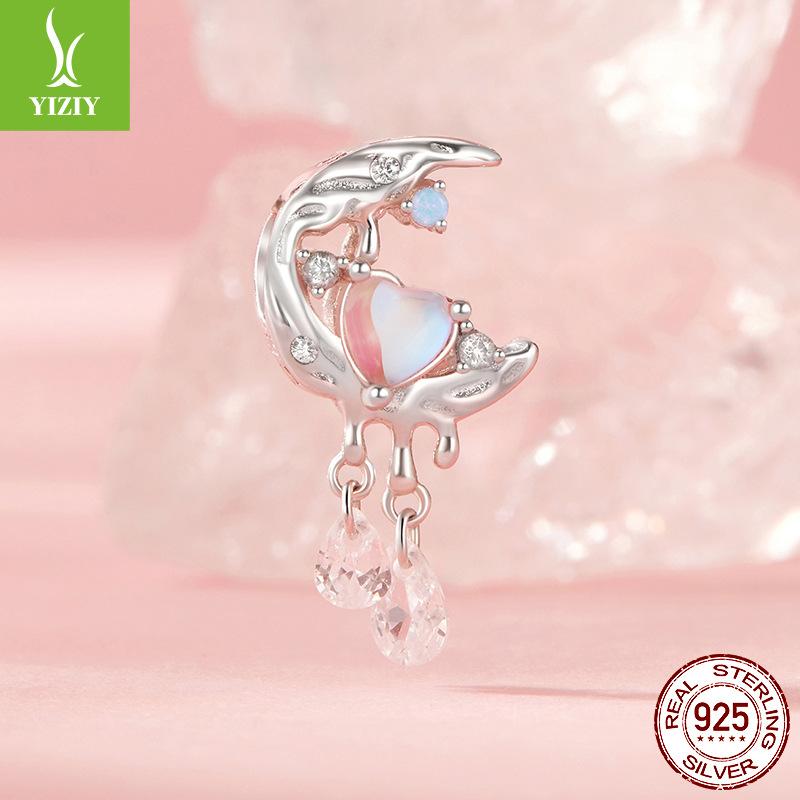 Медведь Хвост Рыбы Цветной Большой Основной Камень DIY Браслет Бусины 925 Серебряные Бусины Ювелирные Аксессуары Легкая Роскошь