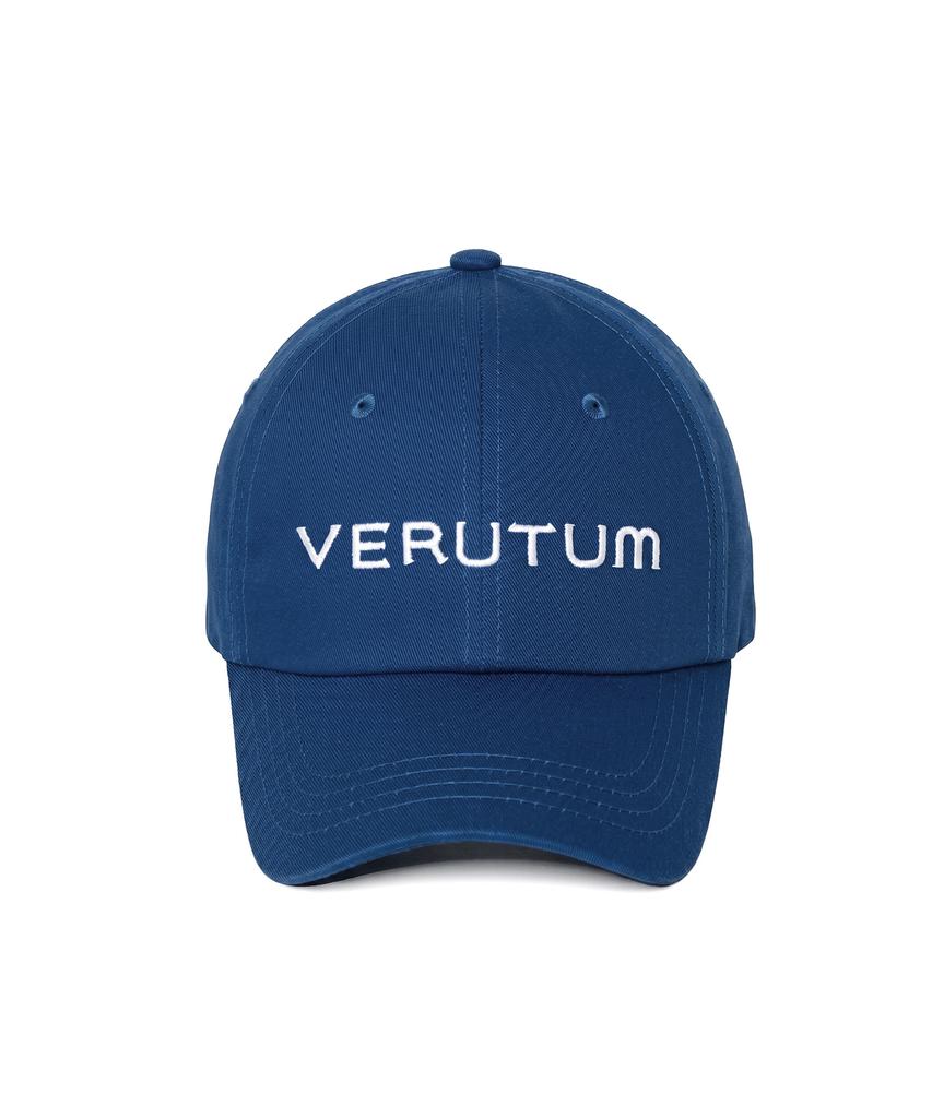 Синяя кепка-бейсболка VERUTUM с био-стиркой и логотипом спереди