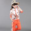 Clothing Set Girls Clothes Jacket Floral Zipper Kids Hoodies Pants Kids Tracksuit for Girls Clothing Sets Sport Suit  Spring