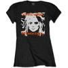 Ladies Blondie Debbie Harry French Kissing Официальная футболка Женская футболка для девочек