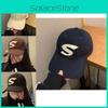 Fashionable Black Baseball Cap With S Letter Design For A Trendy Look