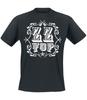 Футболка Can't Stop Rockin черная от ZZ Top Мужская Круглый вырез 100% Хлопок