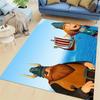 Vic The Viking Cartoon Area Rug, Cute Viking Boy Print Non Slip Floor Mat, Kids Bedroom Living Room Decor Gift For Cartoon Fans