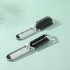 Портативное складное зеркало и расческа-массажер для девочек - Компактный аксессуар для волос и макияжа, удобный в путешествиях