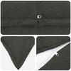 Cushion Cover 12 pcs HOUTEN Dark Grey 40 x 80 cm Faux Linen