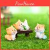Adorable Akita Dog Miniature Resin Figurine Decorative Diy Accessories Cute Tabletop Ornament